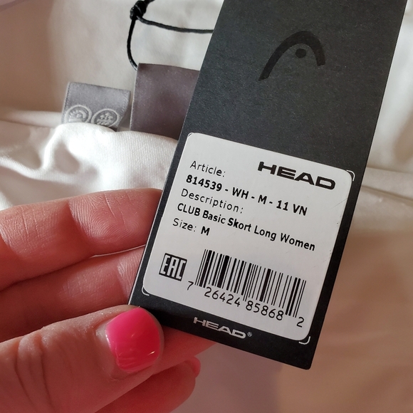 NWT HEAD Club Basic Skirt Skort Golf Pickleball Tennis Women's Size Medium White - Picture 5 of 16